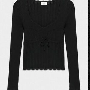Aritzia Black Soloist Sweater